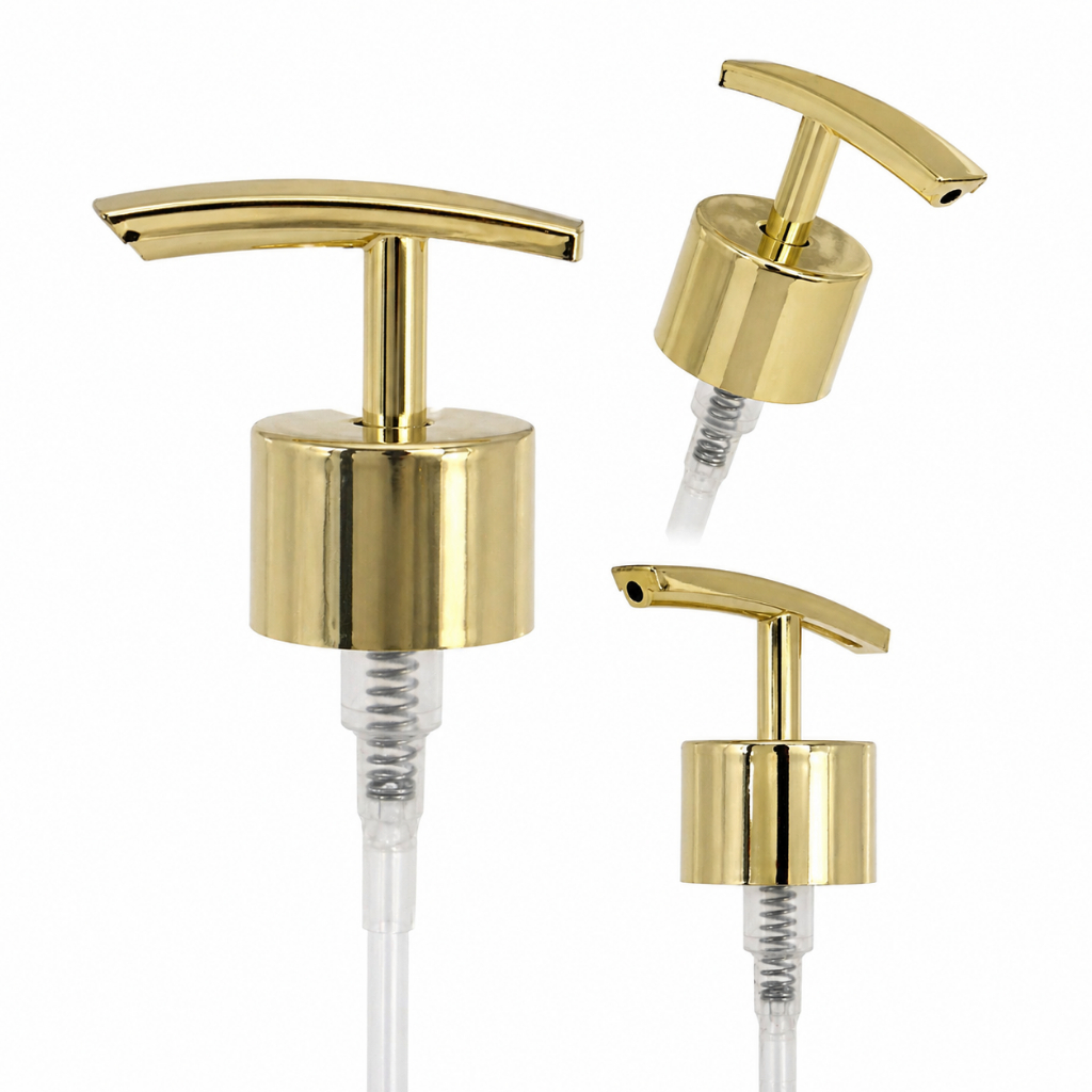 Kit 10 Válvulas Pump Douradas Bico de Pato Rosca 28mm para Saboneteira