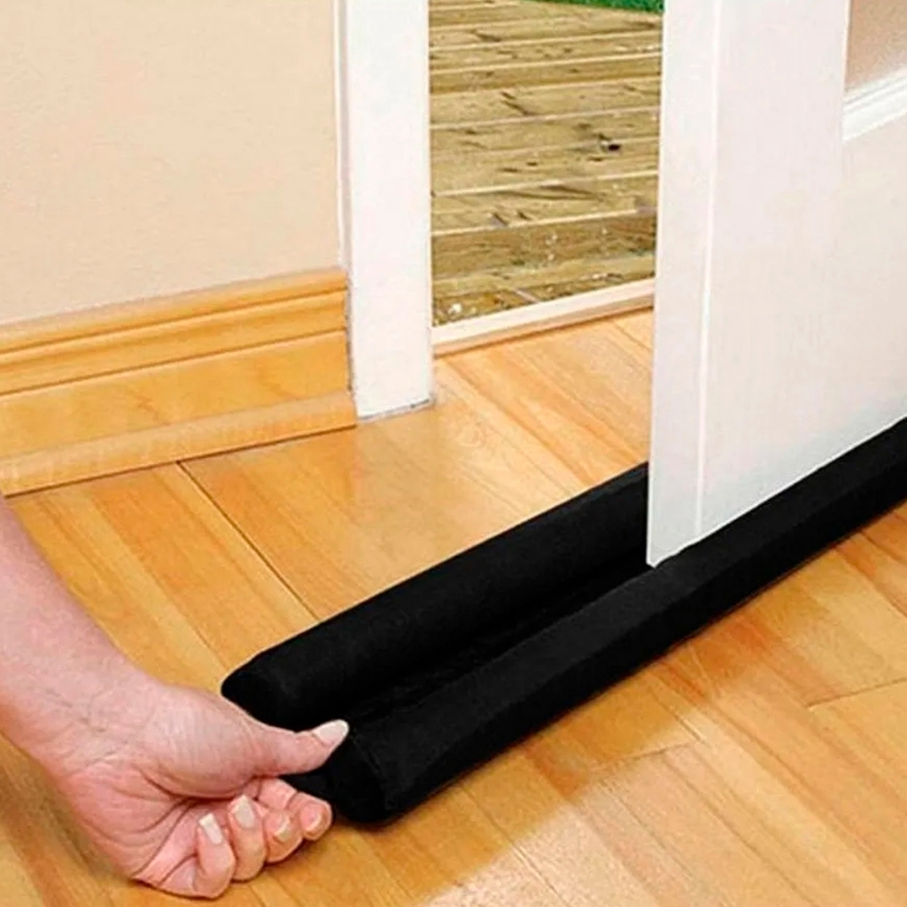 Veda Porta De 80cm e  90cm Rolinho Vedação Contra Sujeiras Ar Anti Poeira E Insetos Duplo Protetor
