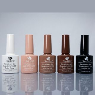 Kit 5 Esmalte de Unhas em Gel tons nude Lirió /XD/k&s LED UV  COLEÇÕES soak-off  kit Mani…
