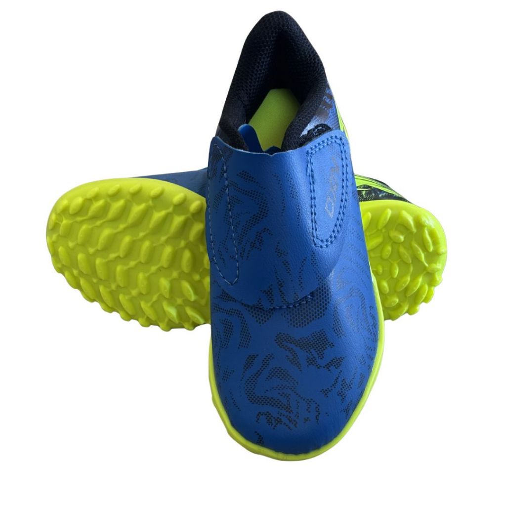 Chuteira Futebol Society Oxn Infantil Velcro Campo Sintético