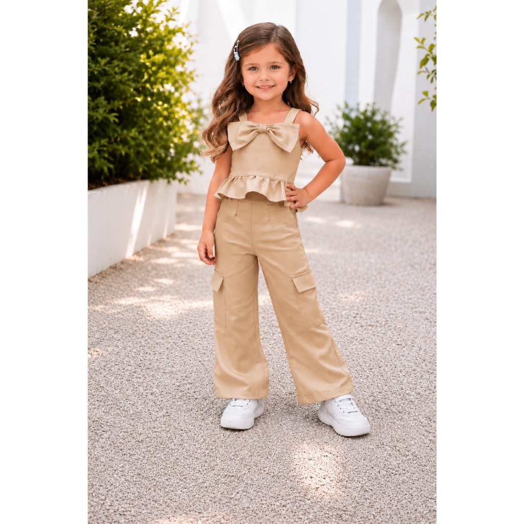 conjunto menina em alfaiataria