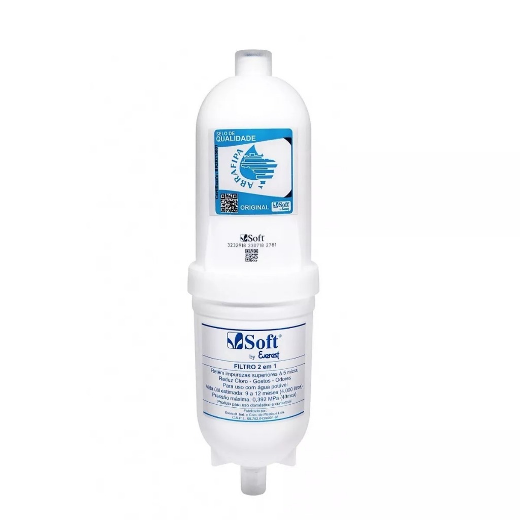 Refil SOFT BY EVEREST ORIGINAL  Filtro 2em1