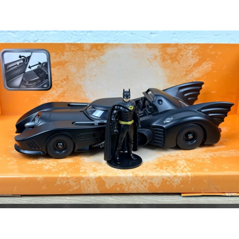 Batmóvel 1989 - 1:24 Temático Jada Toys
