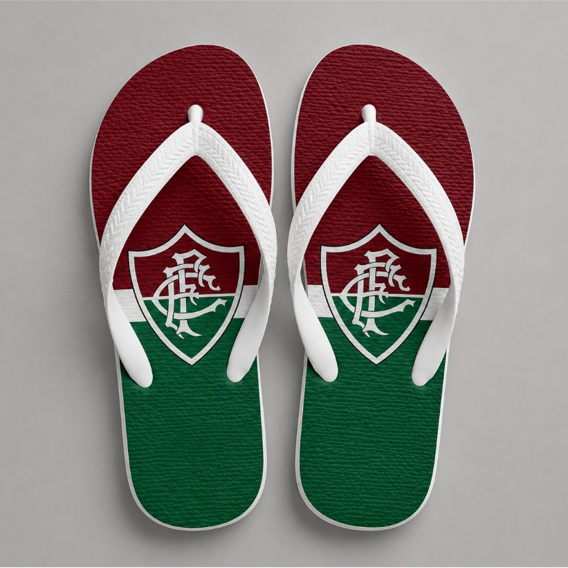 Chinelo Futebol Fluminense Confortável Leve e Resistente
