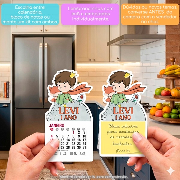 PEQUENO PRINCIPE CUTE MINI CALENDÁRIO OU BLOCO DE RECADOS ARTIGOS DE FESTA CHÁ DE BEBÊ LEMBRANCINHA DE ANIVERSÁRIO