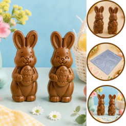 1~10 Forma Simples Tablete Coelho9883- (M1) em Acetato BWB Para Bombom e Doces de Chocolate e Confeitaria (CHOCO)