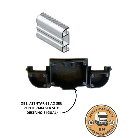 KIT 4 TAMPAS DO PERFIL PROTETOR CICLISTA MODELO RANDON 2025 BAÚ CARRETA
