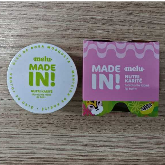 Esfoliante Labial Cute melu MADE IN! • Mascavo • Lip Scrub verde  • Boca Macia e Cheirosa