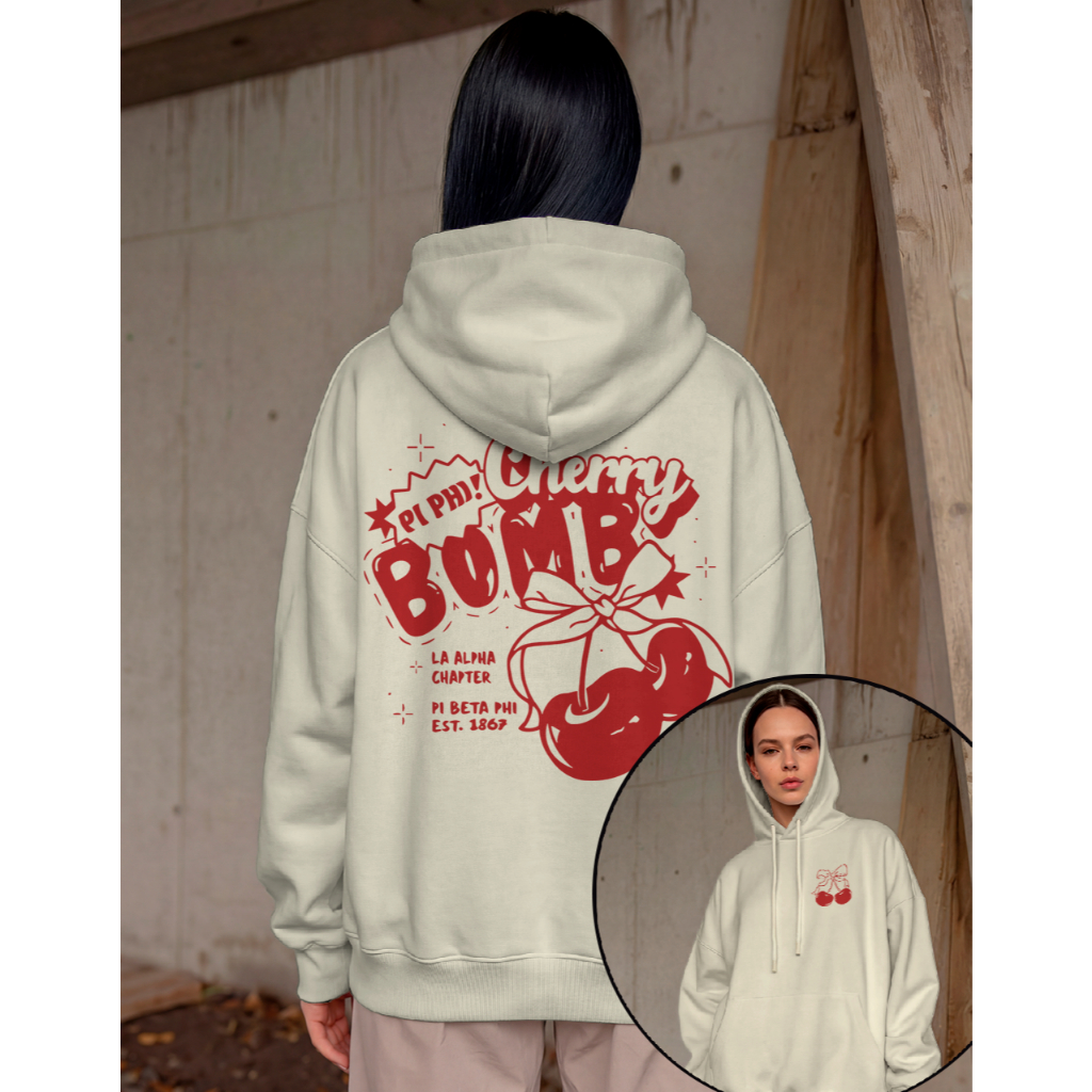 Moletom Feminino blusa de frio Cherry Bomb Flanelado do P ao GG Cores Váriadas Casaco Inverno Tendência Tumblr