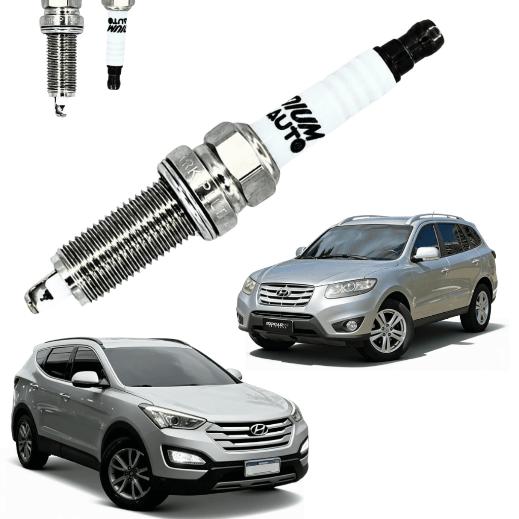 Vela De Ignição Para Hyundai Santa Fé 3.5 2009 2010 2011 2012 2013 2014 2015 SILZKR7B11