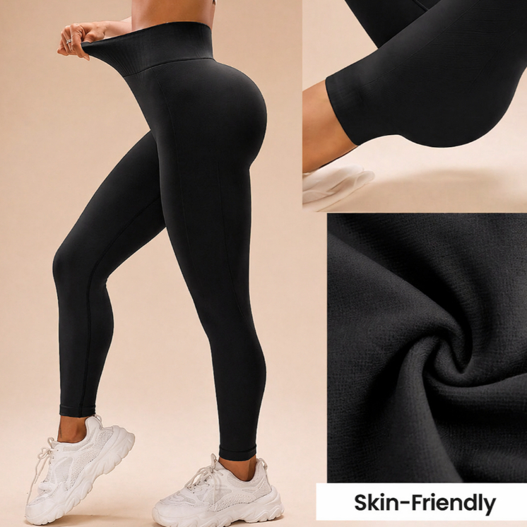 Kit 2 Calças Legging Academia Feminina Esportiva Fitness Yoga Levanta Bumbum Zero Transparência