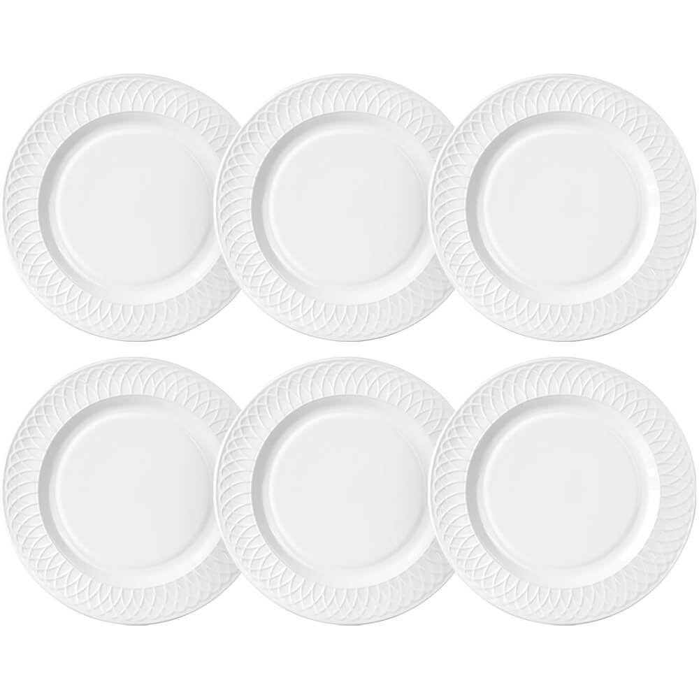 Jogo de Pratos Raso de Jantar em Opaline Divine 27cm - Hauskraft