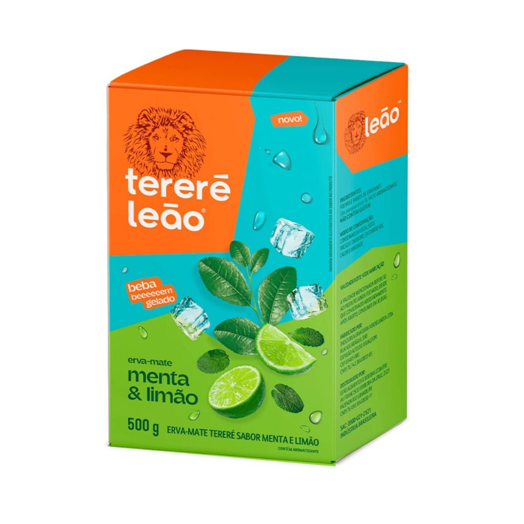 Erva Mate Tereré Menta e Limão 500g - Chá Leão