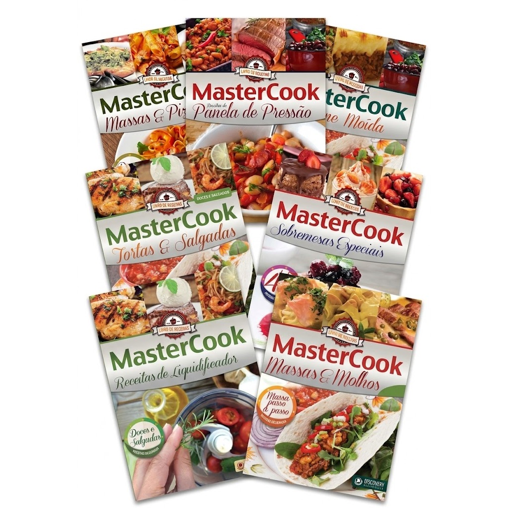 Coleção 7 Livros De Receitas - Faça E Venda Doces e Salgados - MasterCook