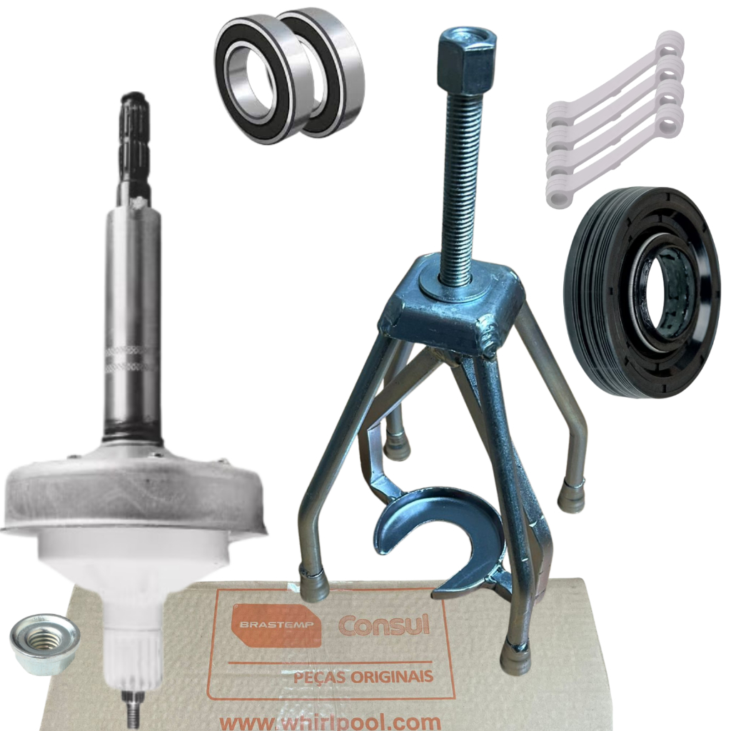 Kit Mecanismo Compativel Lavadora Brastemp Bwl11 Bwl09 Bwc11 Bwq24 Bwf24 Bwf08 Bwf Bwm08 Saca Câmbio