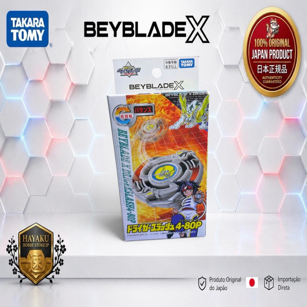 TAKARA TOMY BEYBLADE X / BX-00 Booster Driger Slash — (EDIÇÃO ORIGINAL DO JAPÃO)