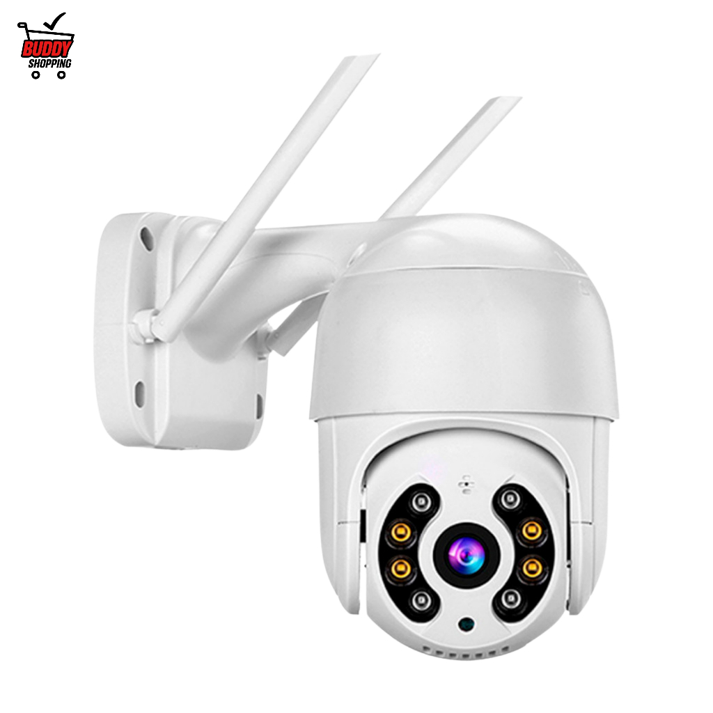 Câmera de Segurança IP PTZ Externa Wi-Fi HD Monitoramento Celular Noturna Cores