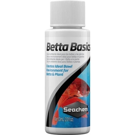 Seachem Betta Basics 60ml Aquário Ideal Para Betta e Planta Irá Remover Cloramina e Amônia