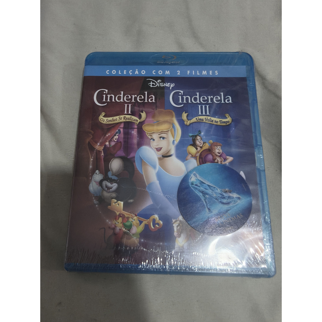 Blu-Ray Coleção 2 filmes: Cinderela II - Os Sonhos se Realizam / Cinderela III - Uma Volta no Tempo (LACRADO!)