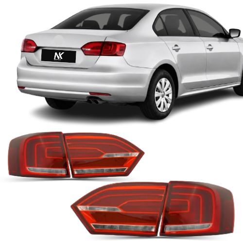 Kit Lanterna Traseira Jetta 2011 2012 2013 2014 Com Led 1ª Linha Novo