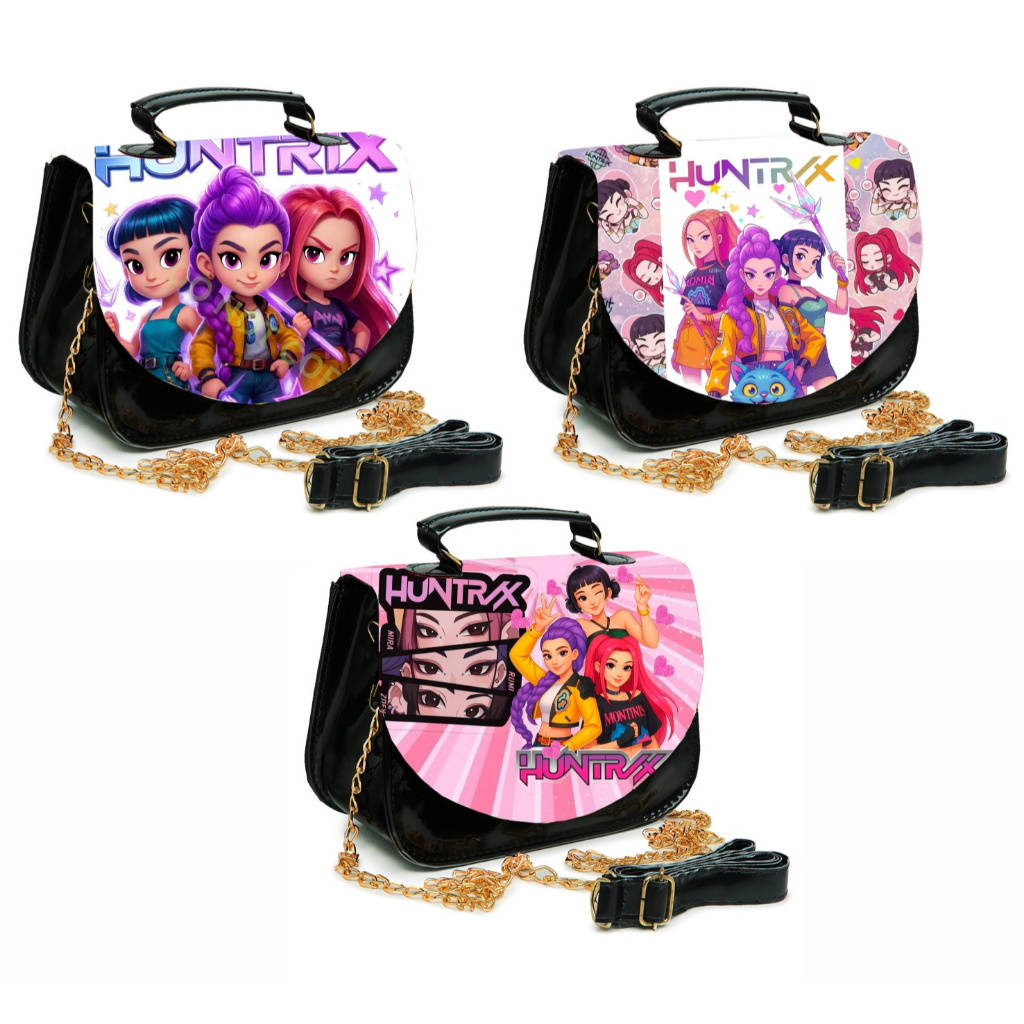 Bolsinha Luxo Guerreiras do Kpop Huntrix Minibag Maleta
