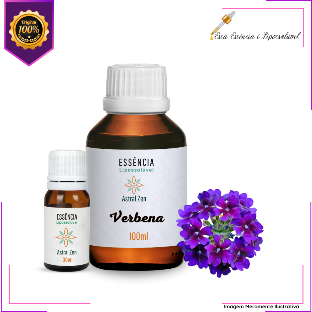 Essência Concentrada Verbena  Vollmens Para Aromatizador - Velas - Sabonetes - Perfumes