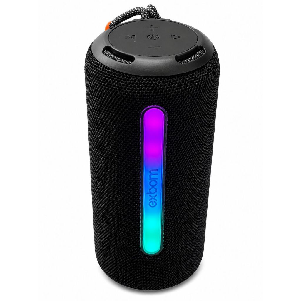 CAIXA CAXININHA DE SOM BLUETOTH RGB RADIO PENDRIVE TF TWS PRETO EXBOM LANÇAMENTO 2026