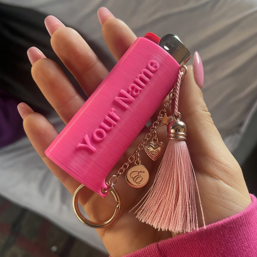 Capinha Personalizada para Isqueiro BIC – Com Seu Nome! |  Impressão 3D | Presente Criativo