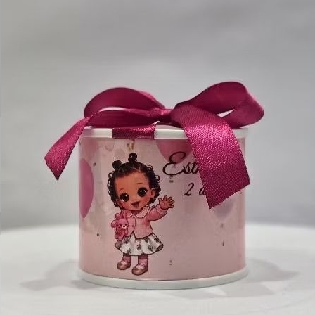 Tubolata Personalizada Princesa mascote – Lembrancinha Infantil com Nome | Chá de Bebê, Aniversário e Mesversário