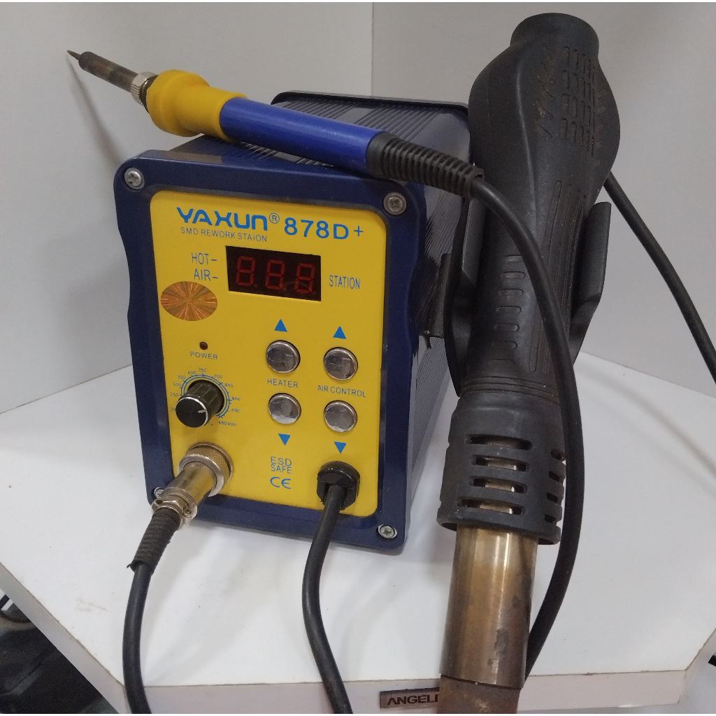 🔥 Estação de Retrabalho YAXUN 878D + Potência Profissional Para Sua Bancada  Ar Quente SMD 700W!