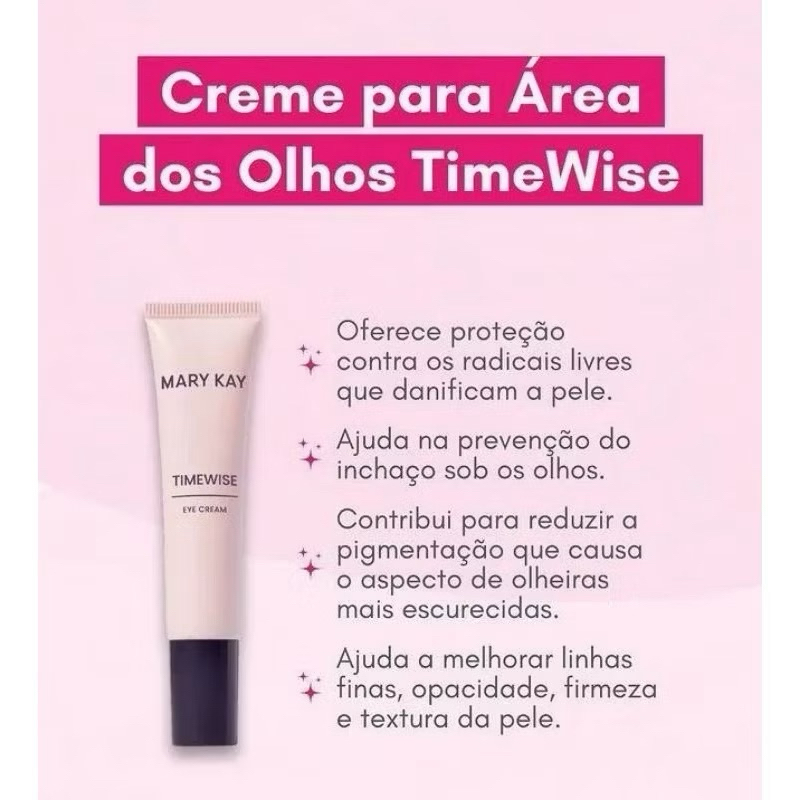 Creme para Área dos Olhos TimeWise – Mary Kay Vencimento:09/28