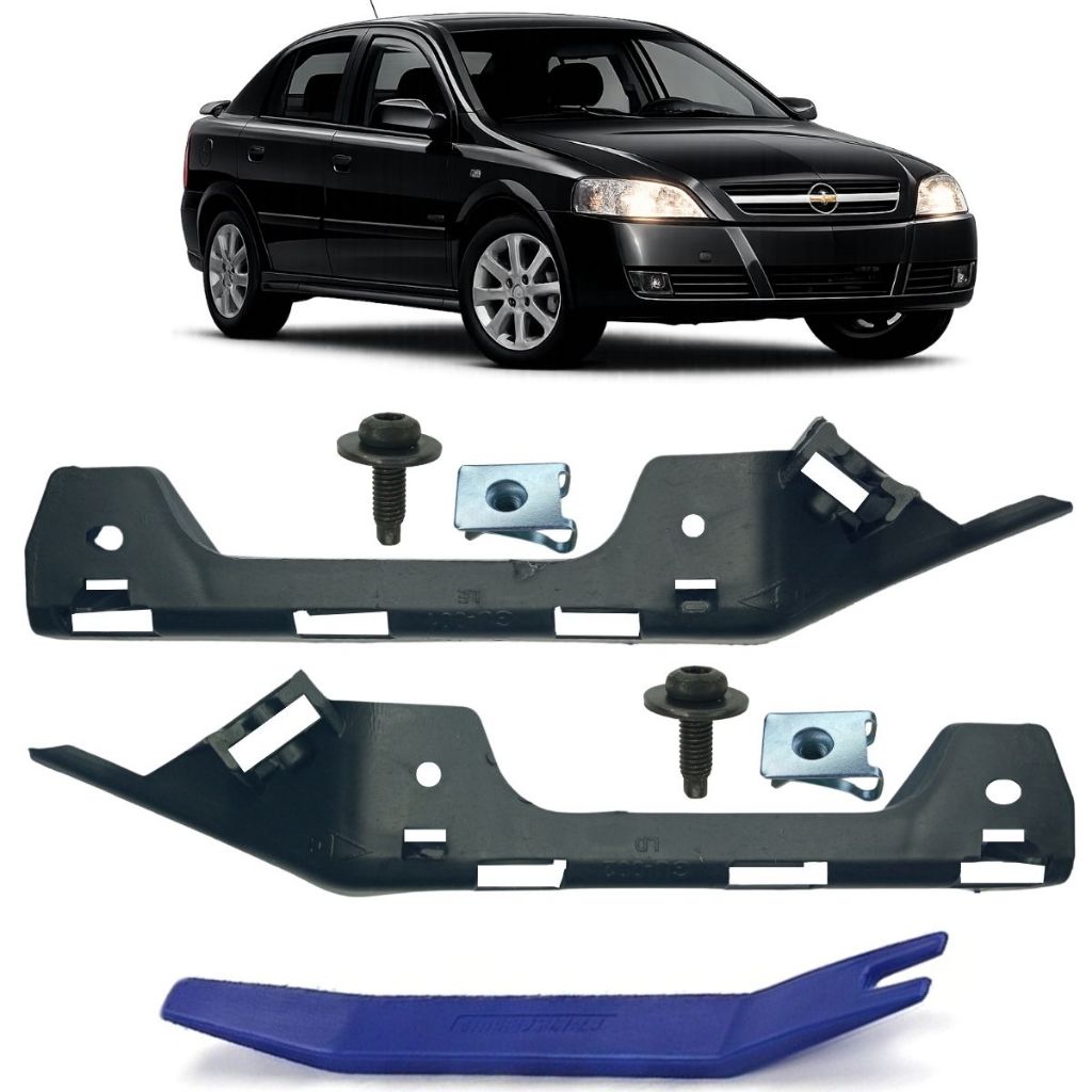 Par de Guia Garra Suporte do Parachoque Dianteiro Para CHevrolet Gm Astra 2003 a 2011 Sedan Hatch