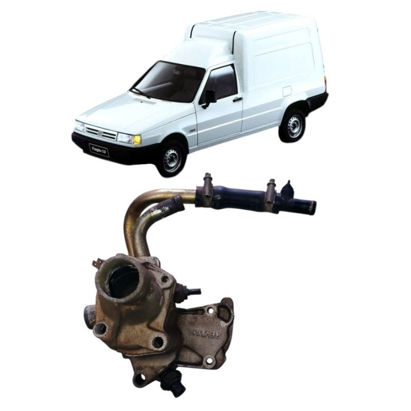 CARCAÇA DA VÁLVULA TERMOSTÁTICA FIAT FIORINO 1.0 1984/2000 (PEÇA SEM CÓDIGO)