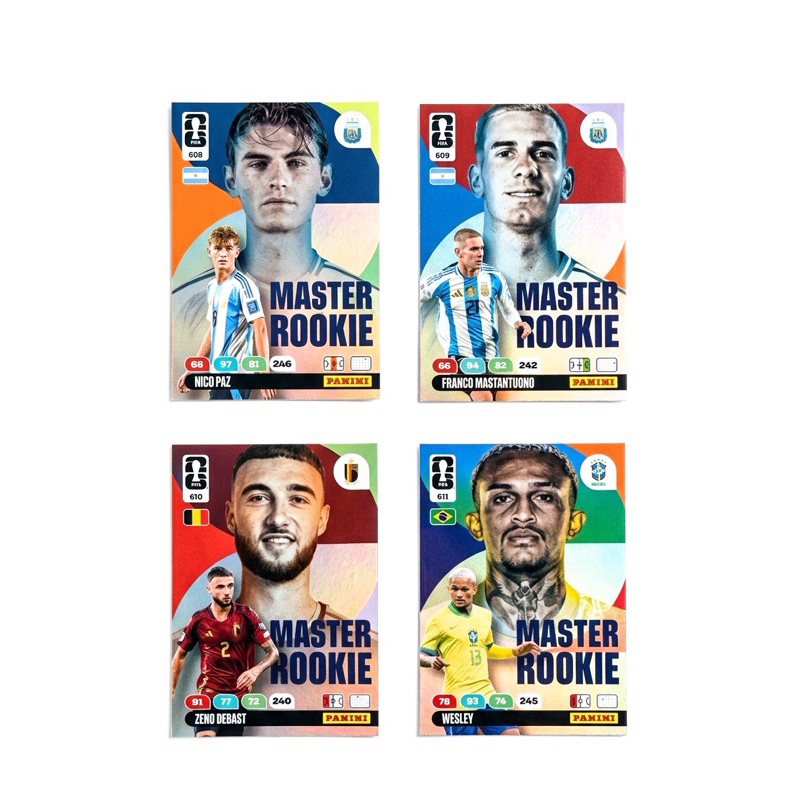 Card Adrenalyn 2026 Master Rookie a escolher