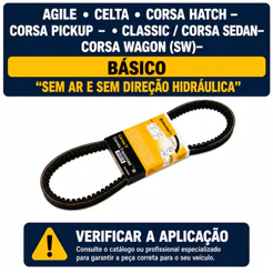 Correia Alternador Corsa Celta Classic Prisma 1994 ate 2014 Basico 10x0925