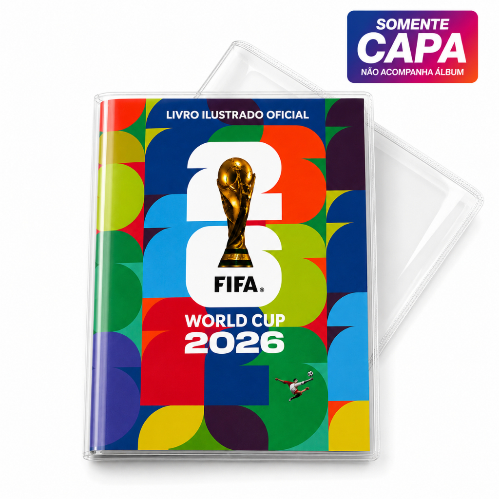 Capa Plástica Protetora Para Álbum Copa Do Mundo 2026