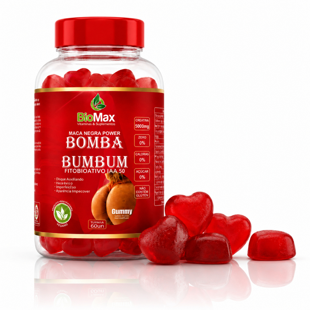 Cresce  Bumbum Gummy – O Segredo para um Bumbum de Invejar! 🍑 (60 Gomas)