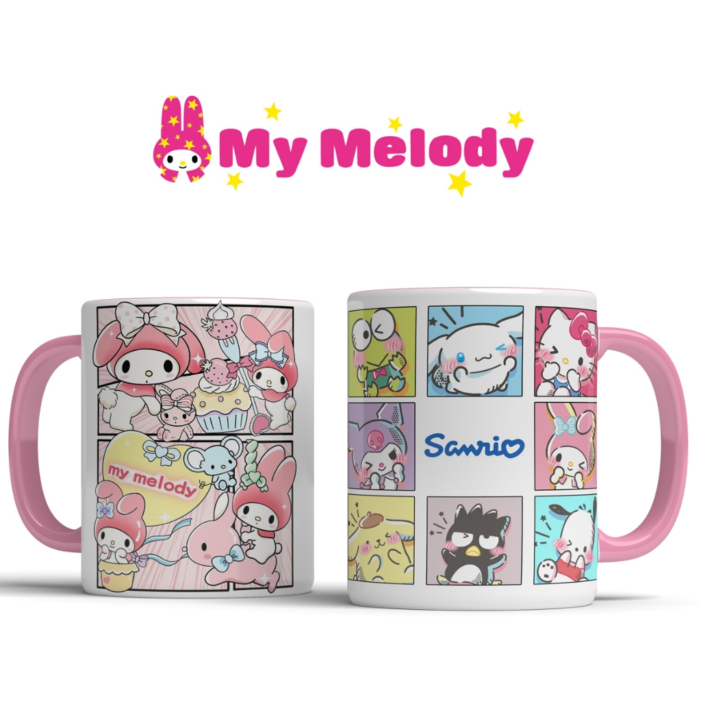 Caneca My Melody - Caneca Personalizada de porcelana My Melody Sanrio