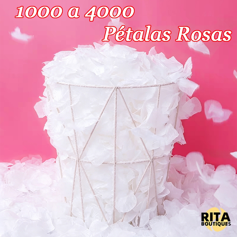 1000-4000 Pétalas De Rosas Artificiais Vermelha Ou Branco Para Decoração Casamento Kit Romantico