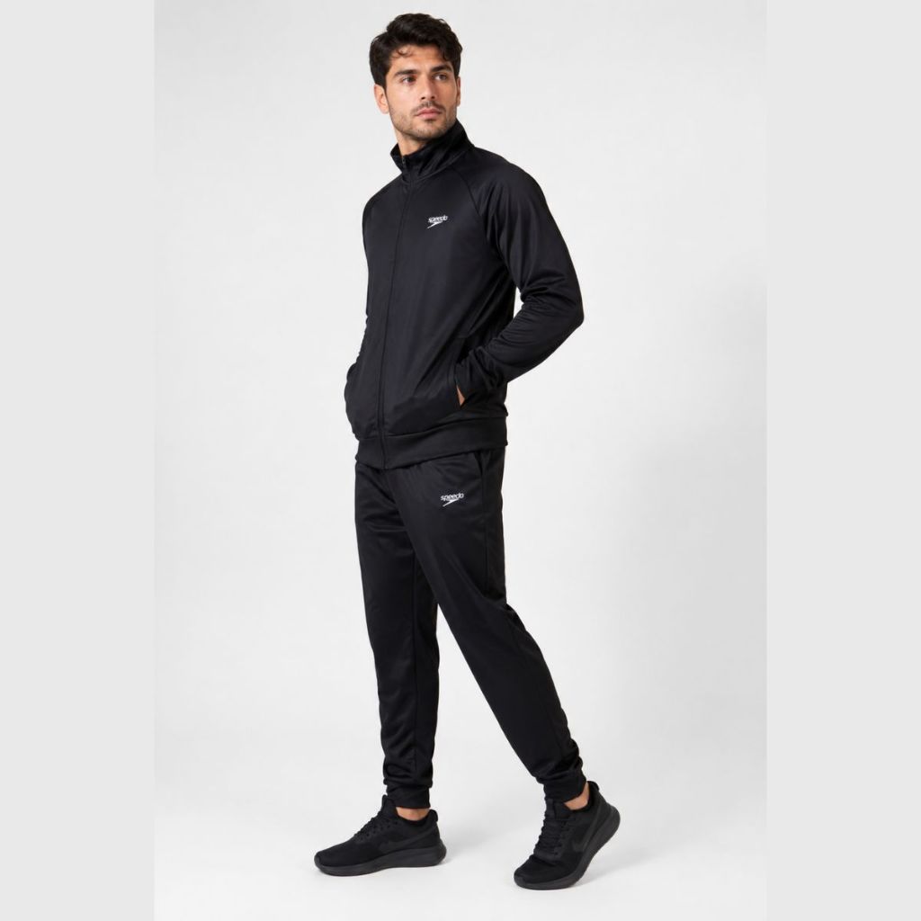 Conjunto Agasalho Masculino Jaqueta e Calça Basic Sports Speedo - PRETO