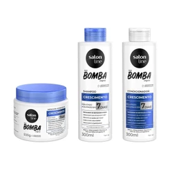 Crescimento capilar SOS Bomba 300ml + Máscara 500g Salon Line