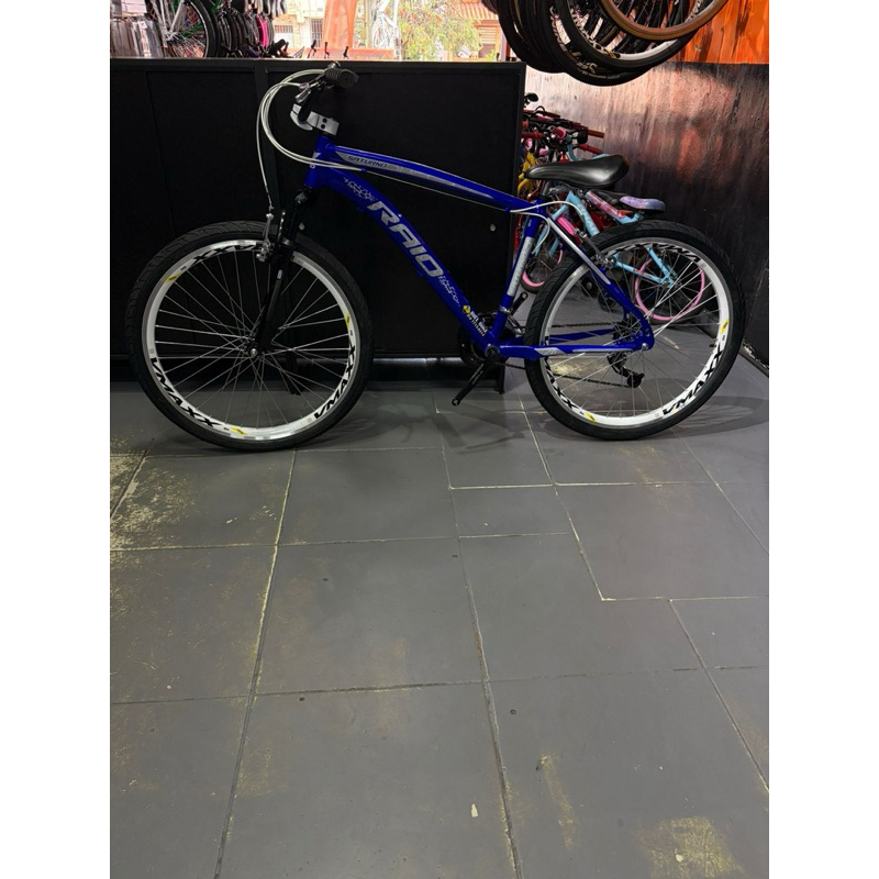 Bicicleta Aro 26 Alumínio 21 Marchas – Bike RAIO Roda VMAX Suspensão Retset Azul