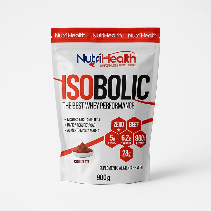 Suplemento Pó Isobolic Proteína Isolada Whey Protein Albumina Refil 1.8 - NutriHelth