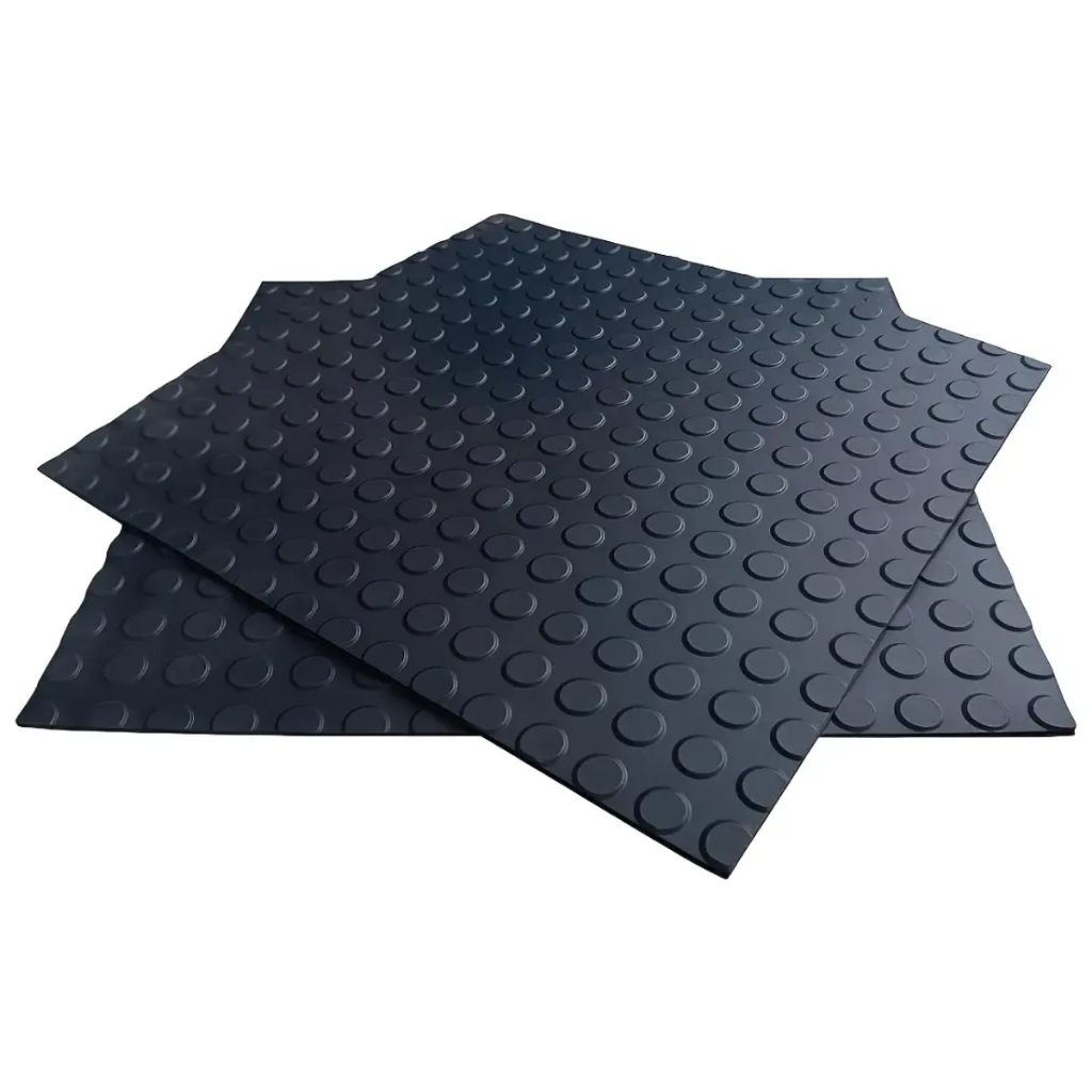 Kit 4 Piso Box Emborrachado Antiderrapante Peças Placas Escadas Moeda 50x50