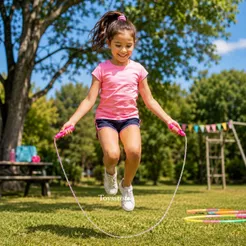 Cordas Infantil Pular Brinquedo Divertido Crianças Exercício Coordenação Motora corda Pula