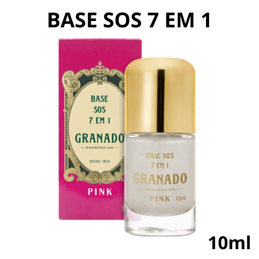 Base SOS 7 em 1 10ml fortalecedora - Granado linha Pink