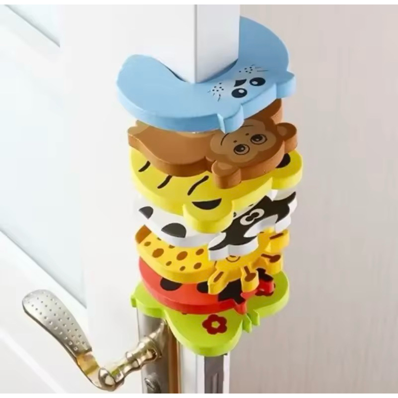 kit 4 Pçs Protetores para porta infantil trava para porta
