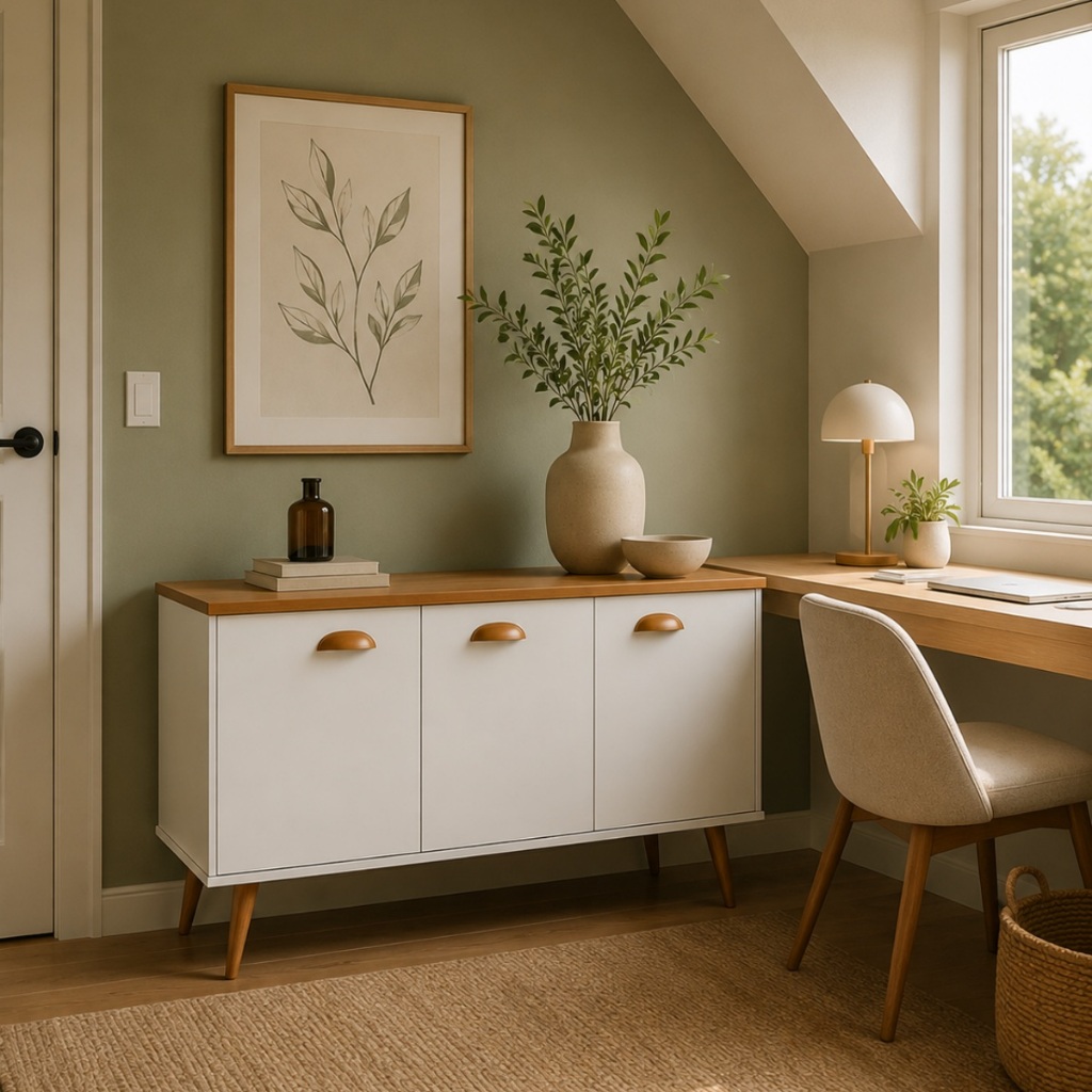 Buffet Decorativo Compacto Ideal Para Guardar Louças Mantimentos E Objetos Diversos
