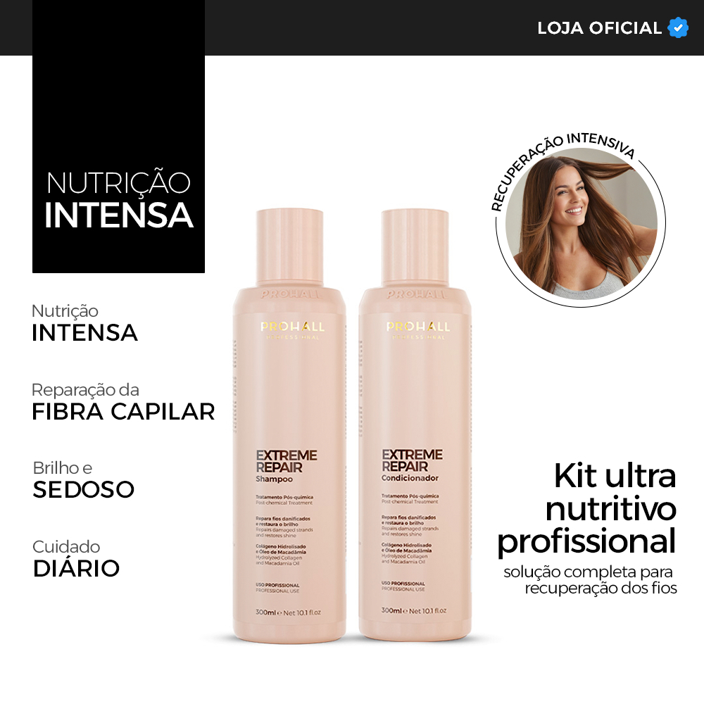 Kit Extreme Repair Macadâmia Home Care Shampoo + Condicionador