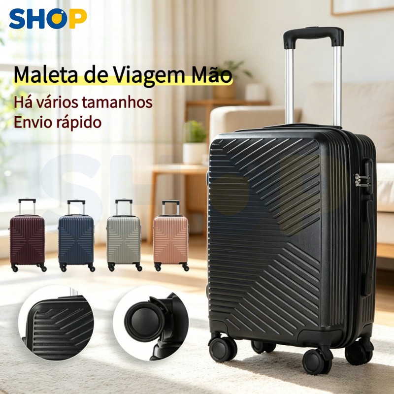 Maleta de Viagem Mão 10kg com Rodas 360 Graus, Modelos e Cores Novos 2026 - 2401